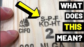 What Is SPF LUMBER SPF Vs SYPWhats The Difference Lumber MarkingsSoftwood Varieties [upl. by Itsud]