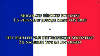 Volkslied van Frankrijk FRNL Tekst  Anthem of France Dutch [upl. by Auria935]