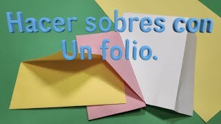 Como hacer un sobre de papel [upl. by Kcirded]