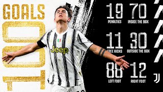 PAULO DYBALA SCORES 100TH JUVENTUS GOAL  ALL 100 GOALS  JOYA100 💎⚽️ [upl. by Sadiras]