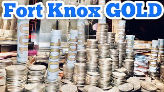 FORT KNOX GOLD Inside The High Limit Coin Pusher Jackpot WON MONEY ASMR [upl. by Klusek]