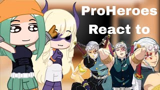 ProHeroes React to Uzui Tengen 29 [upl. by Enylodnewg]