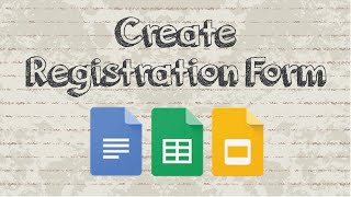 How to create a registration form with Google Docs [upl. by Jehanna]