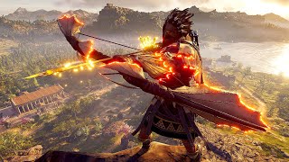 Assassins Creed Odyssey  The Ultimate Eagle Warrior  Legendary Armor Combat amp Bow Kills [upl. by Amzu]