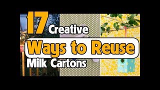 17 Creative Ways to Reuse Milk Cartons [upl. by Dylana]