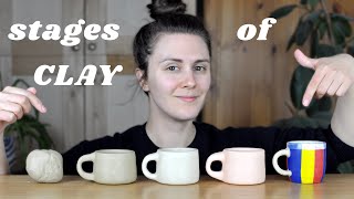 Understand the 6 stages of CLAY  Pottery for Beginners [upl. by Atiuqehs]