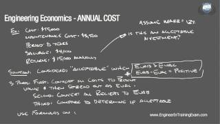 Annual Cost  Fundamentals of Engineering Economics [upl. by Cai]