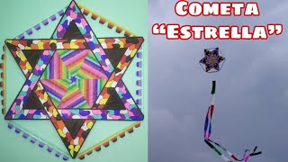 Cómo Hacer un Papalote o Cometa quotEstrellaquot  How to Make Star Kite  Saranggola Star [upl. by Aliet782]