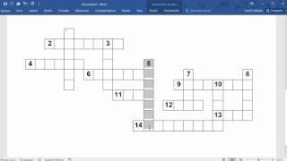 Cómo crear un crucigrama  ejemplo 1 [upl. by Handel769]