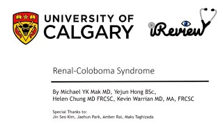 Renal Coloboma Syndrome [upl. by Danais]