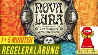 Nova Luna Regeln Anleitung Regelerklärung  Nominiert Spiel des Jahres 2020 [upl. by Olmsted]