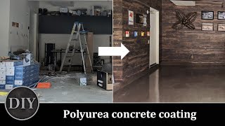 DIY Garage floor coating using polyurea an alternative to epoxy [upl. by Baxy513]