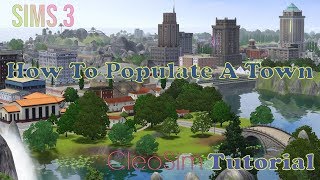 🏡Sims 3  How To Populate A Town 🏡 [upl. by Eelahs398]