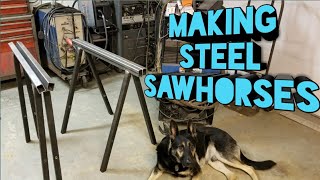 Fabricating Steel Sawhorses [upl. by Annaek]