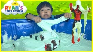 HOW TO MAKE GIANT SLIME GOO Easy Science Experiment for kids [upl. by Enimrac]