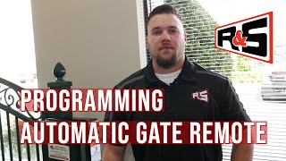 Programming Automatic Gate Remote [upl. by Leen329]