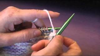 Continental Knitting Purl Stitch [upl. by Sparrow]