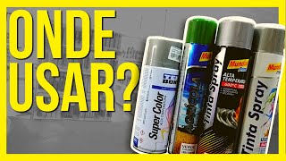 Os 3 MELHORES tipos de tinta Spray e suas INCRÍVEIS utilidades [upl. by Ailiec572]