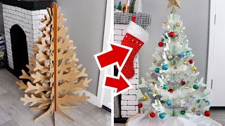 She Made This Christmas Tree From Cardboard  DIY Christmas Decorations [upl. by Mairb]