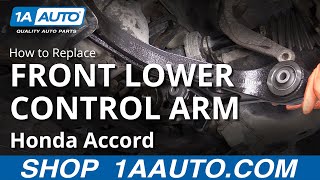 How to Replace Lower Control Arm 0307 Honda Accord [upl. by Atiuqram911]