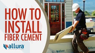 How To Install Fiber Cement Siding  Allura USA [upl. by Evangelia]