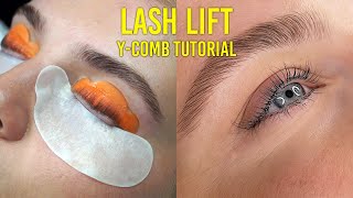 How To Properly Use A Ycomb For Lash Lift treatments [upl. by Nerte221]