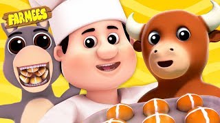 Hot Cross Buns  Nursery Rhymes And kids Songs  Videos for Children [upl. by Eita660]