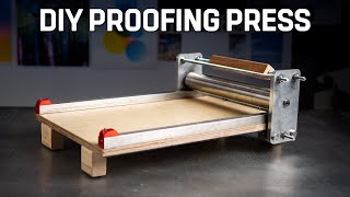 DIY Letterpress Proofing PressEtching Press [upl. by Kcoj379]