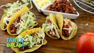 Tacos Veg Mexican Bean Tacos Recipe by Tarla Dalal [upl. by Mahseh]