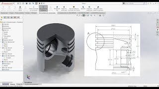 ✅piston solidworks  como se hace FACIL 2019 [upl. by Nallad300]