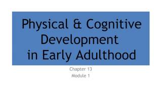 17 Physical amp Cognitive Development in Late Adulthood [upl. by Essilrahc]