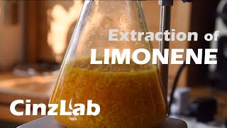 Extraction of LIMONENE Orange Essential Oil  CinzLab Chem PROJECT [upl. by Kulda]