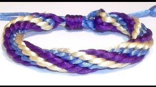 TUTORIAL DIY COMO HACER PULSERA CON COLA DE RATÓN DE TRES ESPIRALES CON TELAR DE KUMIHIMO REDONDO [upl. by Lraep]