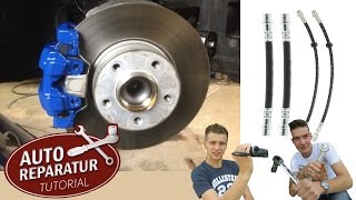 Bremsschlauch wechseln  Bremsen entlüften  DIY Tutorial [upl. by Nessaj]