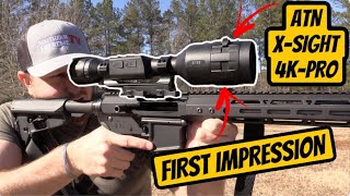 ATN XSight 4K Pro  First Impressions [upl. by Krystal522]