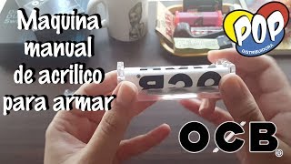 Maquina OCB para armar cigarrillos acrilico [upl. by Naxela]