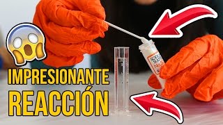 MIRA ESTA IMPRESIONANTE REACCIÓN QUÍMICA  Experimentos Caseros [upl. by Past522]