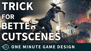 Enter cutscenes like this  One Minute Game Design  Cinematics [upl. by Gavrilla]