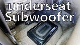 underseat subwoofer Kenwood KSCSW11 review and sound test [upl. by Zug852]