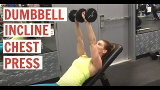 Dumbbell Incline Chest Press [upl. by Nanda799]