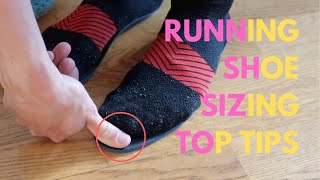 Running shoes size guide  TOP TIPS on how to get the right size [upl. by Agace865]