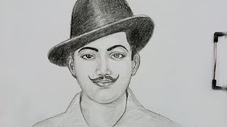 how to draw bhagat singh step by step  Draw Bhagat Singh [upl. by Ceporah]