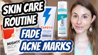 SKIN CARE ROUTINE for fading POST ACNE MARKS Dr Dray [upl. by Bodwell]