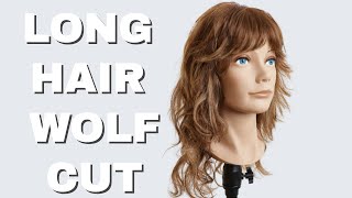 WOLF CUT TUTORIAL FOR LONG HAIR [upl. by Namharludba]