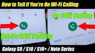 How to Tell if Youre On Wifi Calling  Galaxy S9  S10  S10  Note Series [upl. by Togram995]