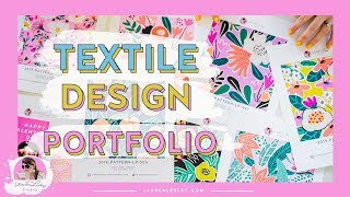 Textile Designer Portfolio  Your Textile Design Portfolio MUST HAVES [upl. by Dorita740]