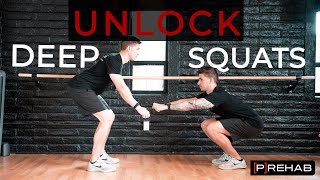 The Secret To Deep Squats Unlock Your Tibia amp Ankle Mobility [upl. by Felske190]