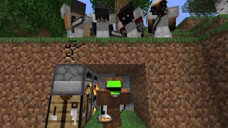 Minecraft Speedrunner VS 4 Hunters [upl. by Akcemat83]