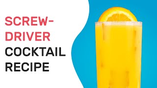 Screwdriver Cocktail Recipe in Under 1 Minute [upl. by Ancier]