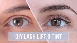 DIY LASH LIFT amp TINT ♡ Tutorial amp Review  ICONSIGN Eyelash Perming Kit [upl. by Anelra]